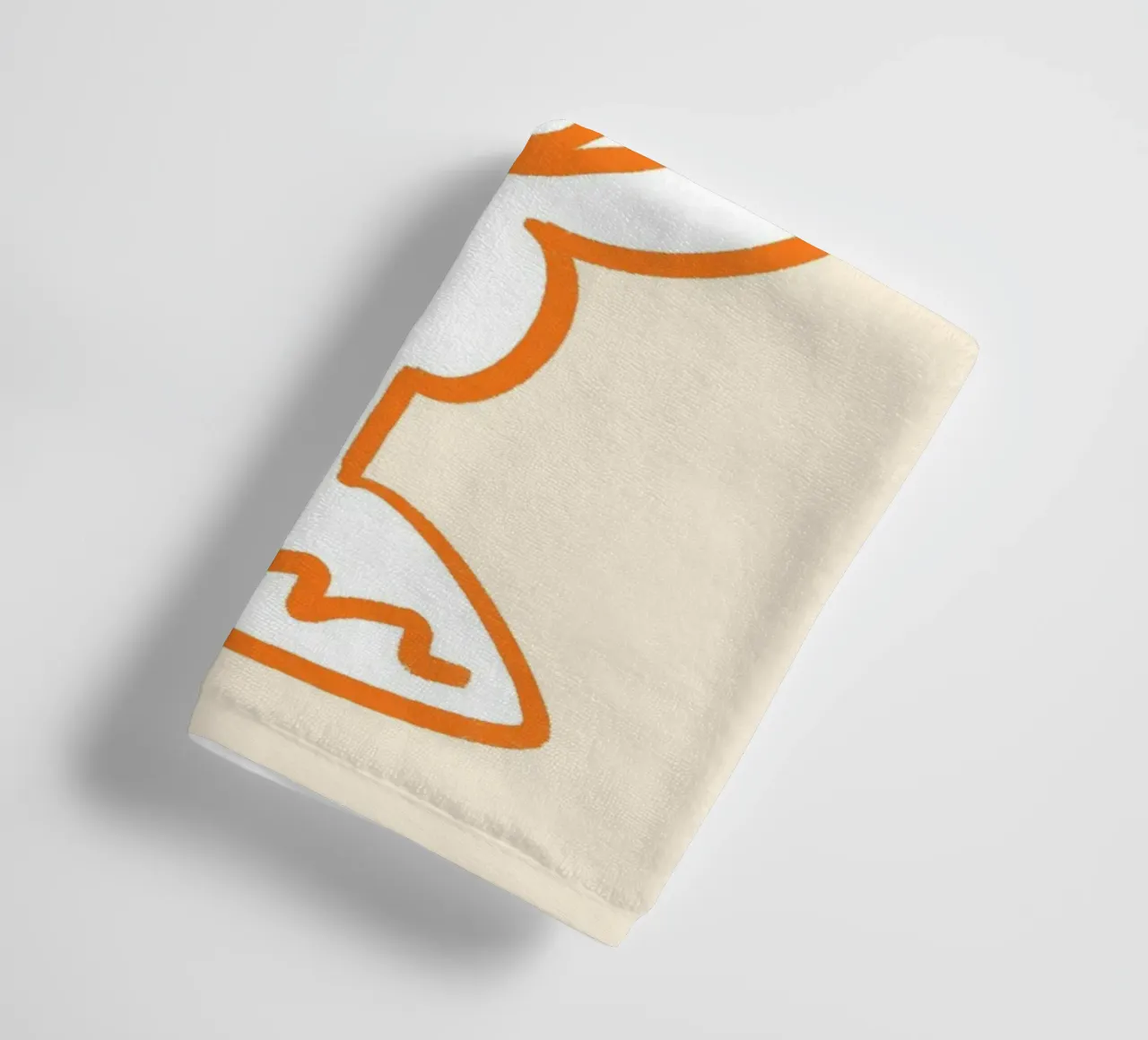 Three Scoops of Ice Cream Abstract Poster Print towel by vintagepod