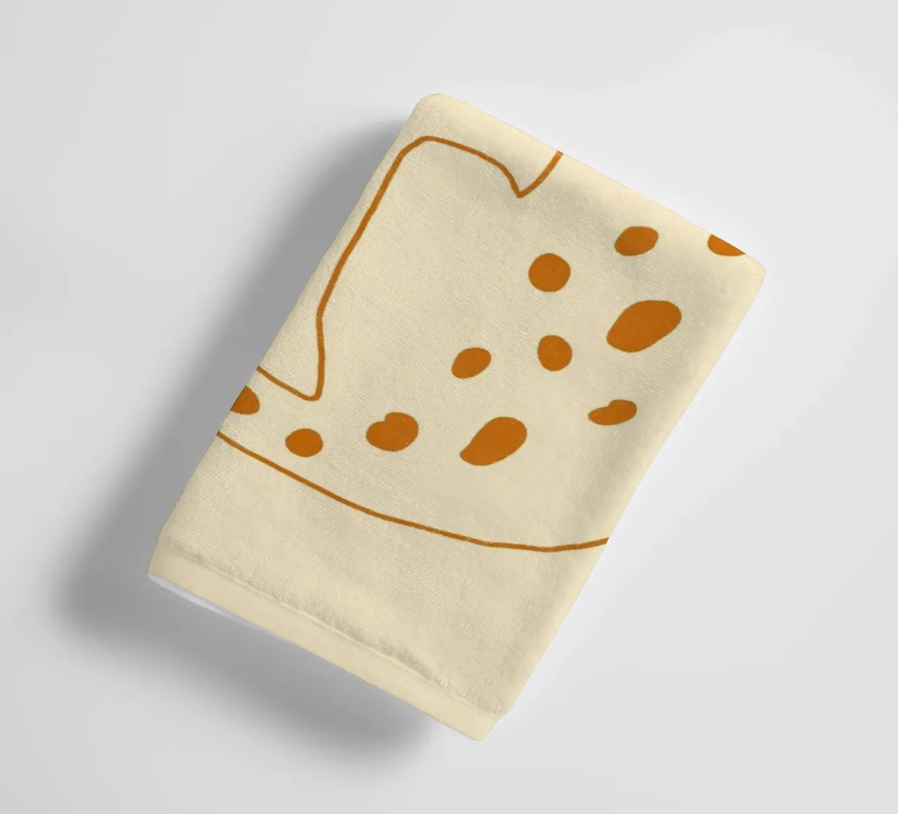 Abstract Leopard Boho Art Minimalist Poster Print towel by vintagepod