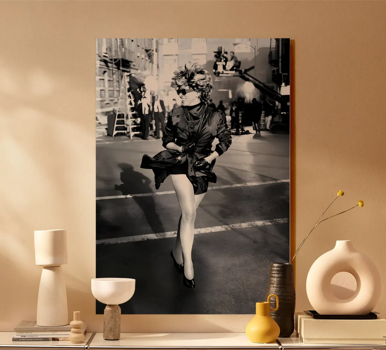 Tina Turner sorriso Bw alluminio dibond da NEVER OVER SALE