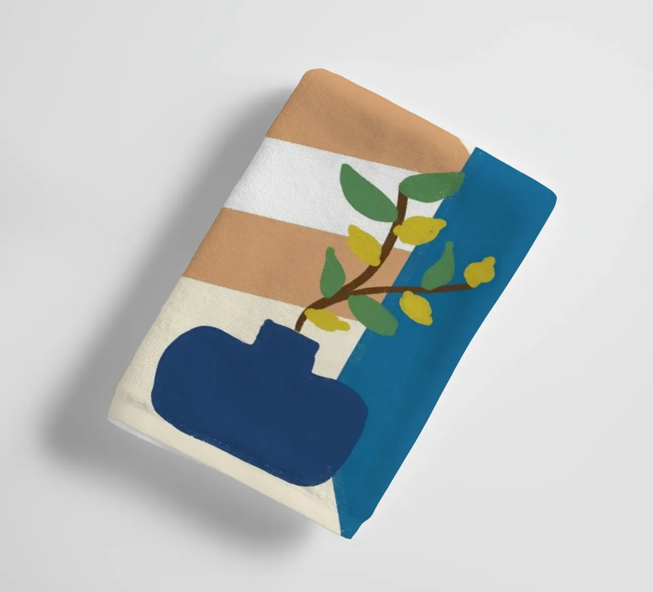 Mediterranean Archway Boho Abstract Poster Print towel by vintagepod