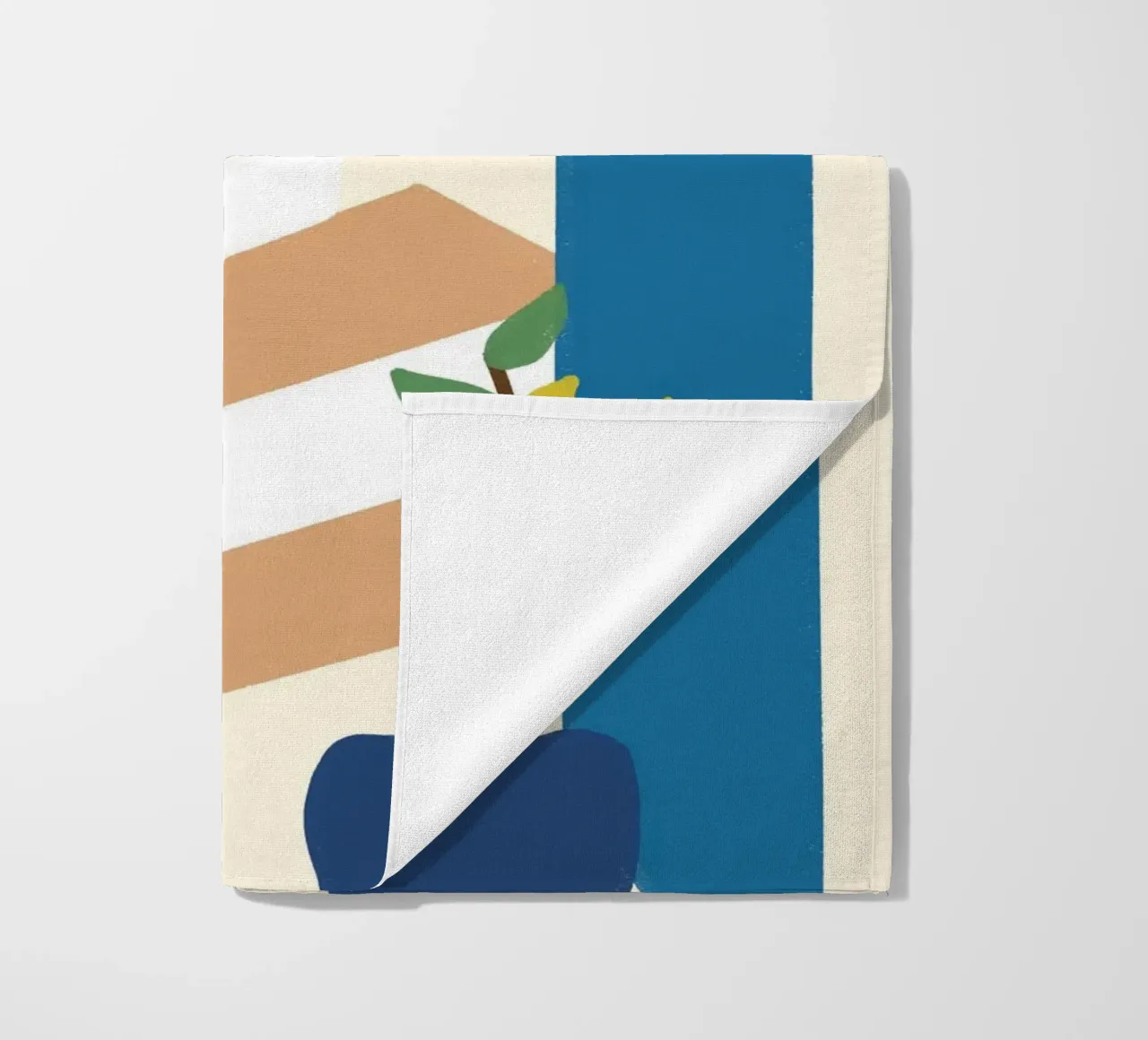 Mediterranean Archway Boho Abstract Poster Print strandhanddoek van vintagepod