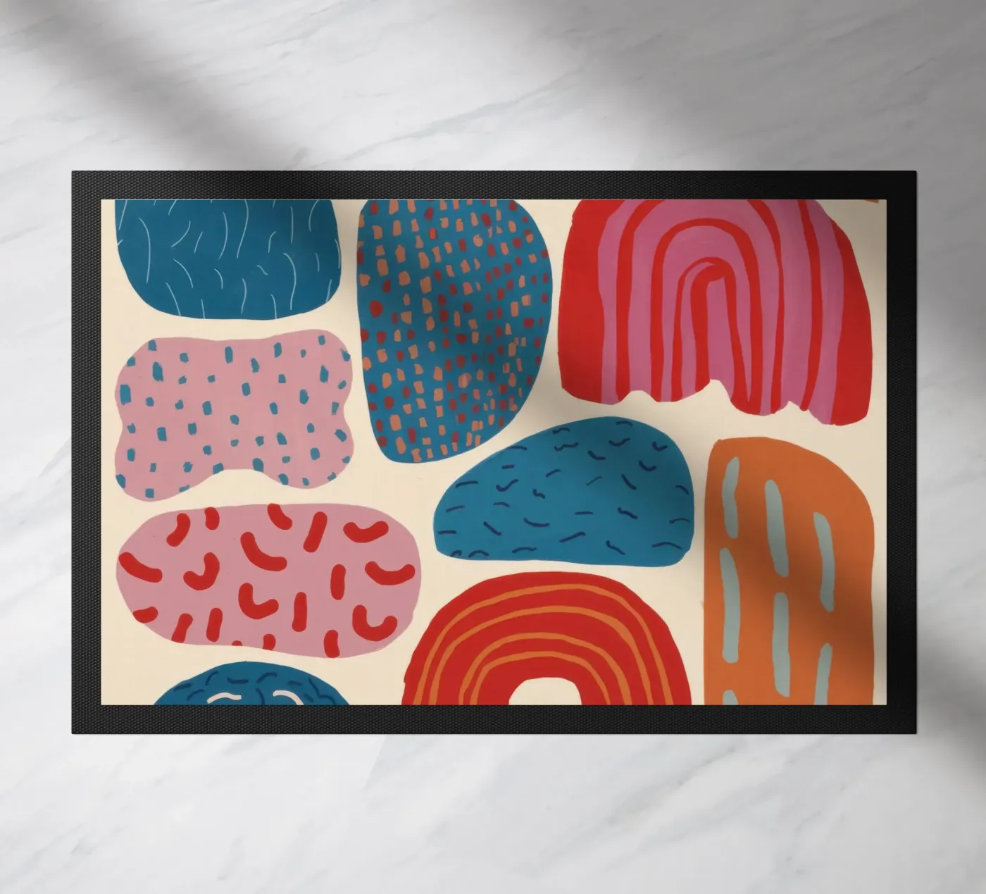 Erdiges Bogenmuster Fußmatte von Obs Canvas