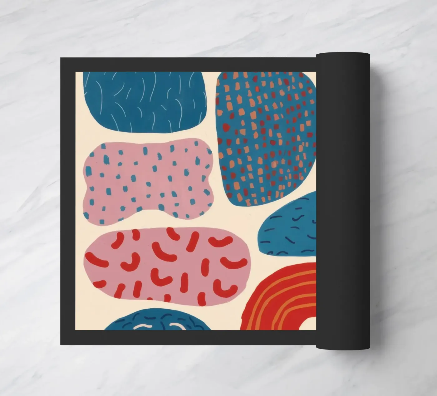 Erdiges Bogenmuster Fußmatte von Obs Canvas