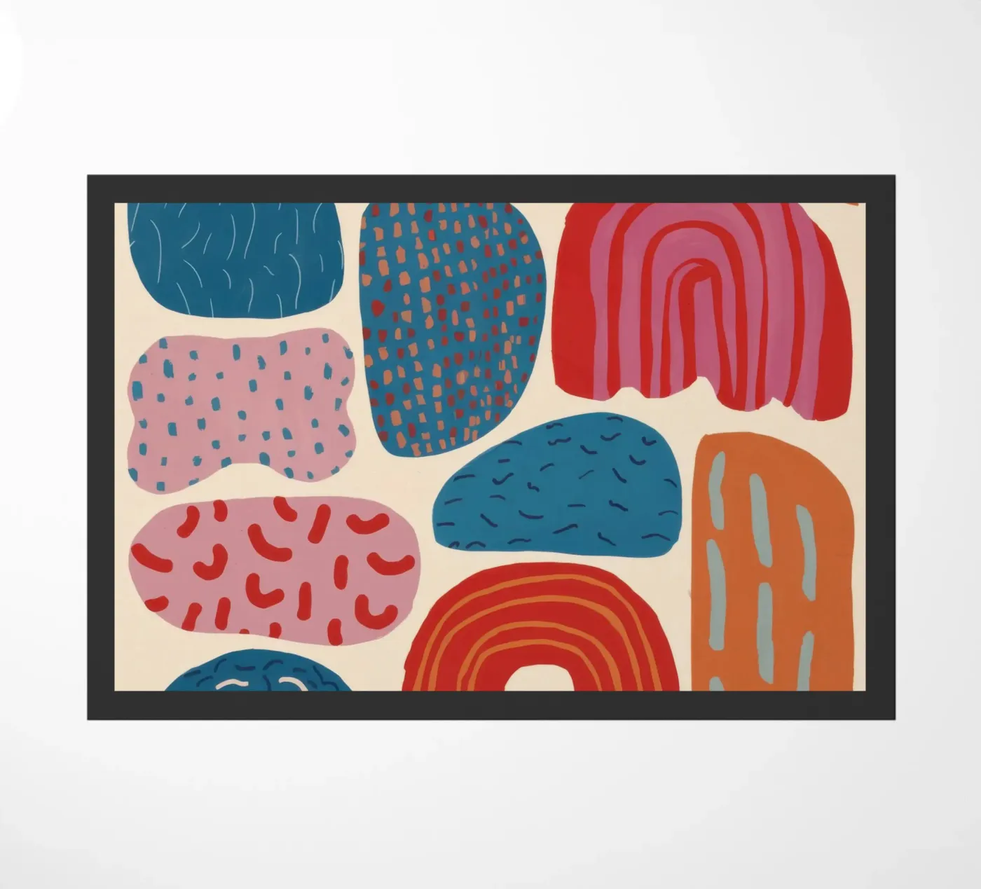 Erdiges Bogenmuster Fußmatte von Obs Canvas