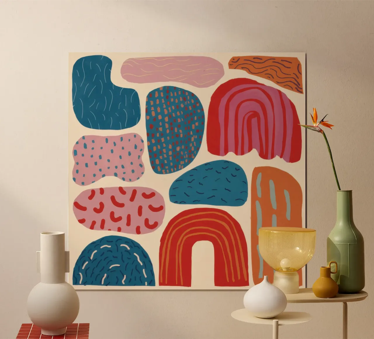 Modello di arco terrestre poster con telaio in plastica da Obs Canvas