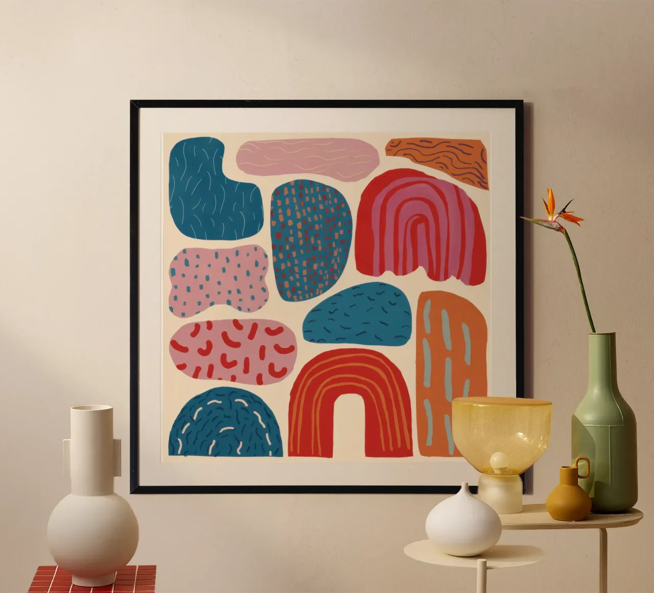 Modello di arco terrestre poster con telaio in plastica da Obs Canvas
