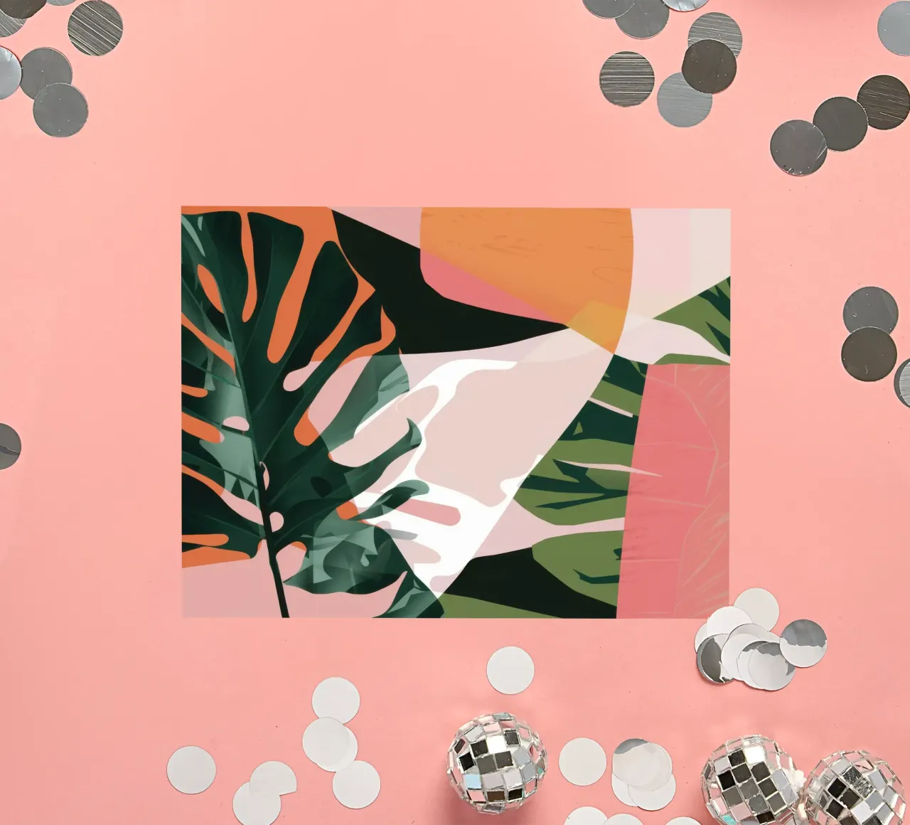 Monstera Form Abstract sticker by Obs Canvas