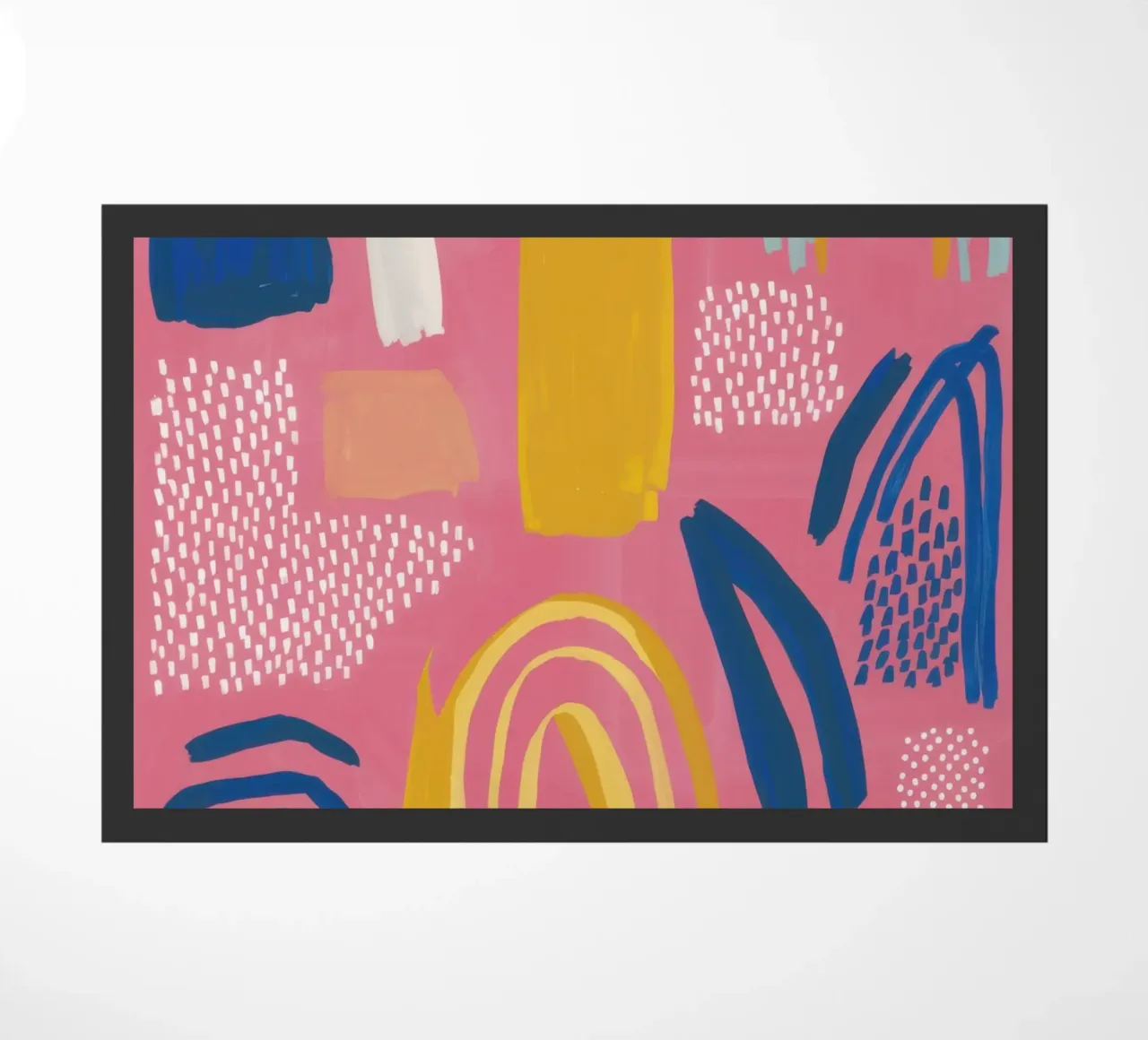Speelse boog abstract deurmat van Thistle Bloom
