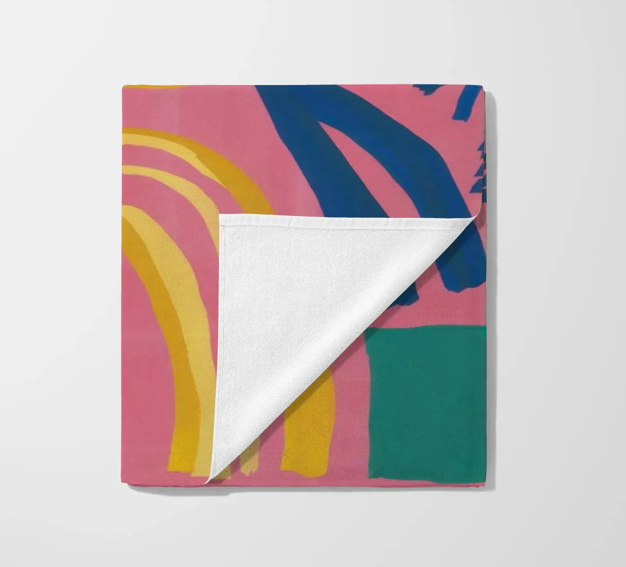 Speelse boog abstract strandhanddoek van Thistle Bloom