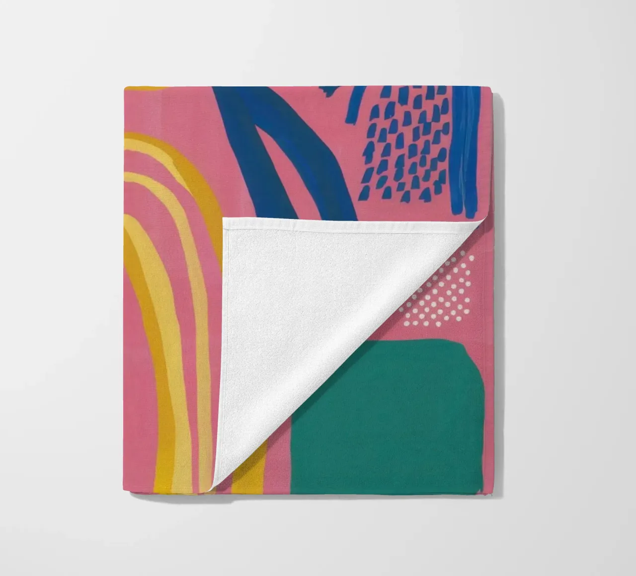 Speelse boog abstract strandhanddoek van Thistle Bloom