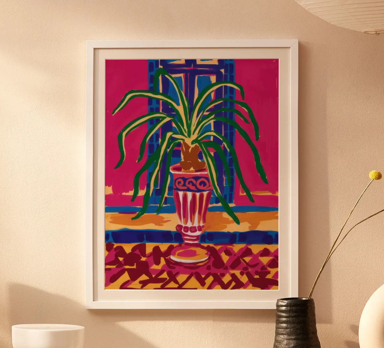 Pianta in vaso Immobile poster da Obs Canvas