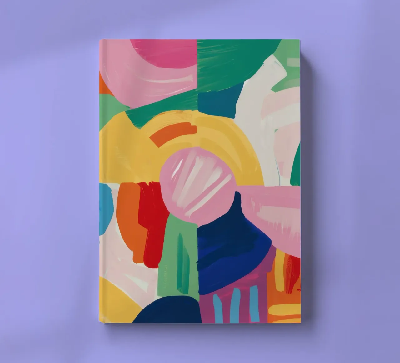 Fusion de coups de pinceau vibrants carnet de notes de Thistle Bloom