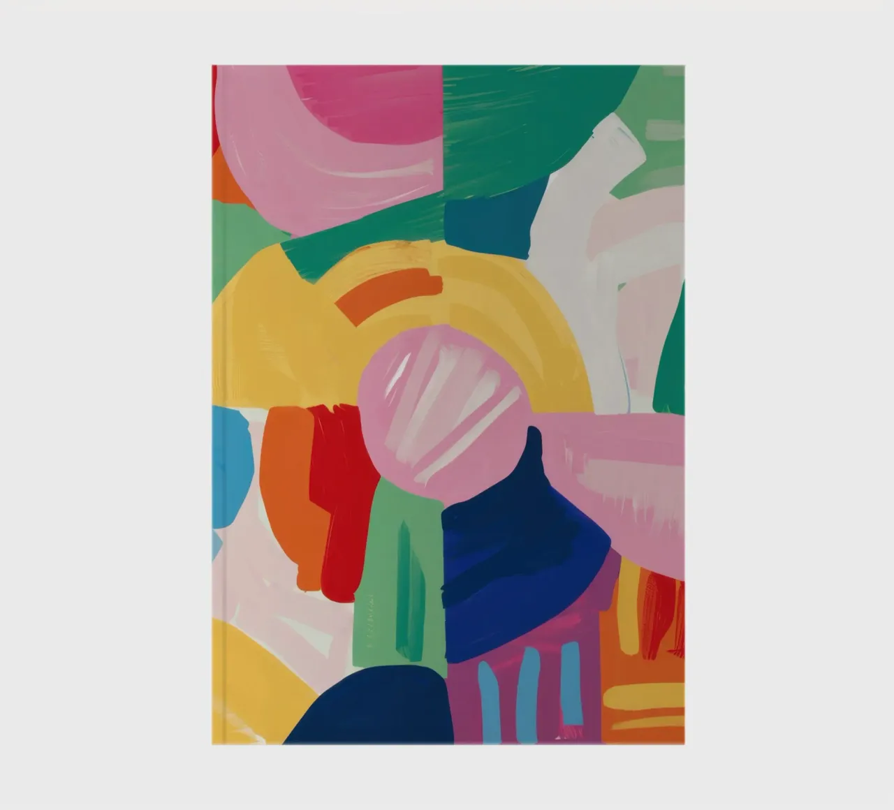 Fusion de coups de pinceau vibrants carnet de notes de Thistle Bloom