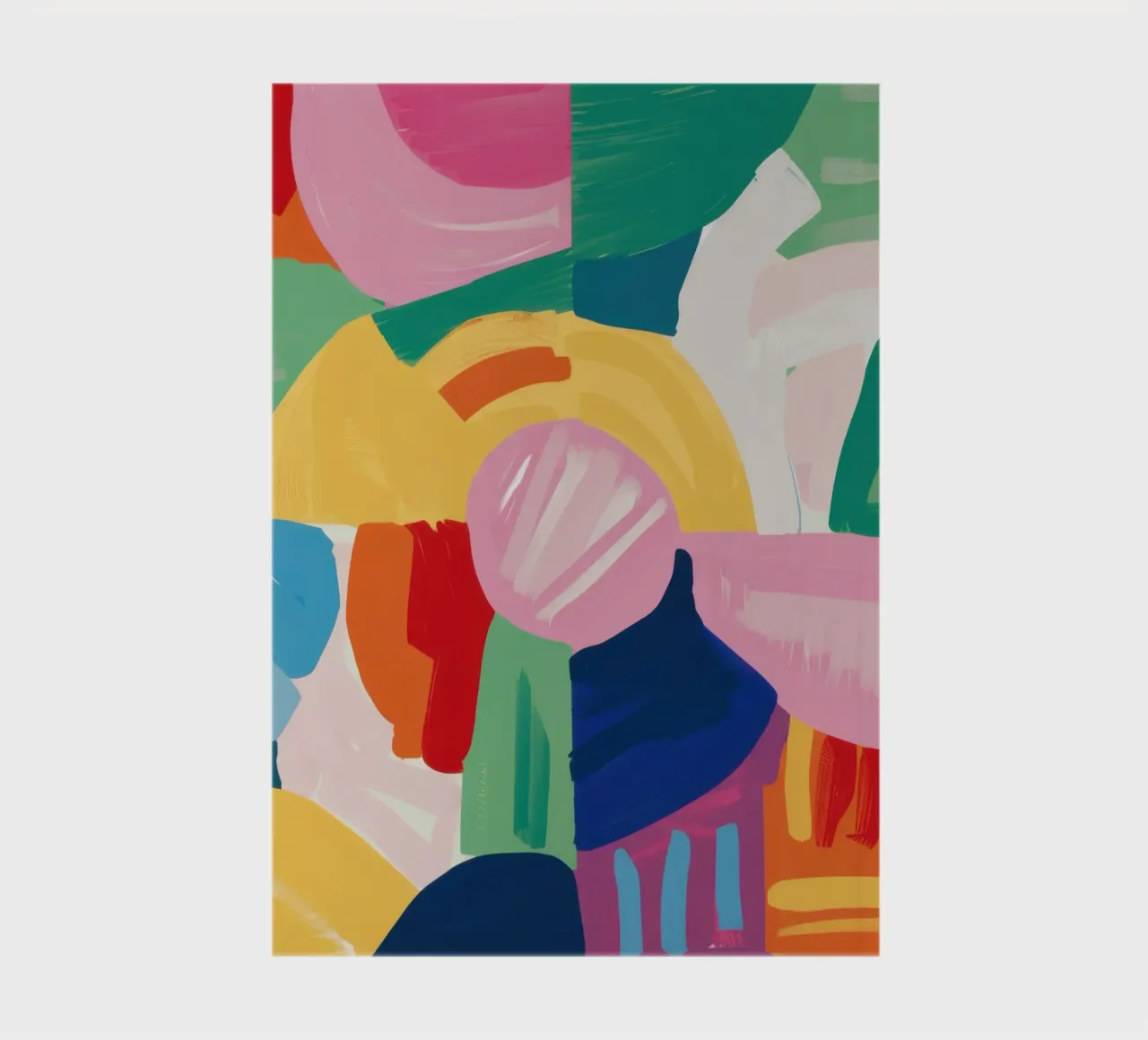 Fusion de coups de pinceau vibrants carnet de notes de Thistle Bloom