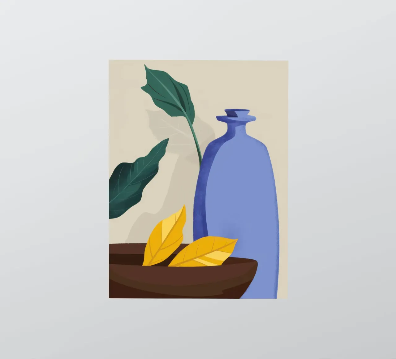 Minimalist vase Serenity sticker by Thistle Bloom