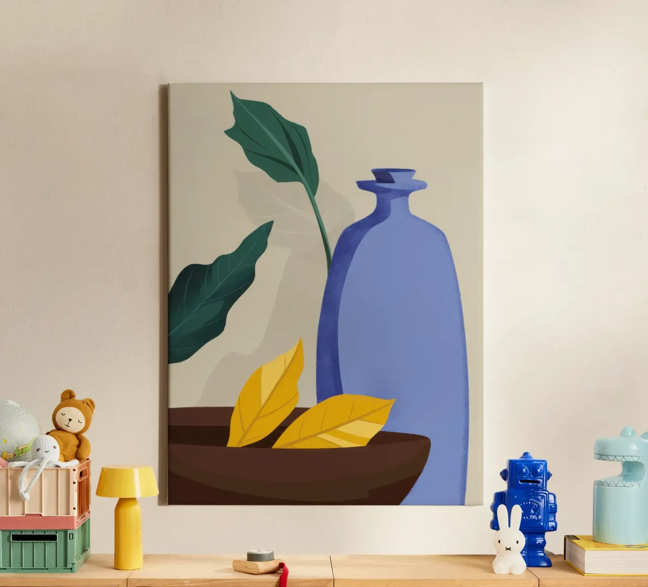Vaso minimalista Serenity tela da Thistle Bloom