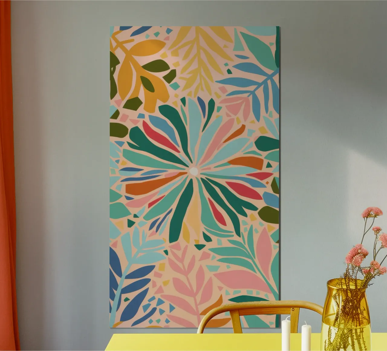Gioiello simmetrico della giungla poster con telaio in plastica da Thistle Bloom
