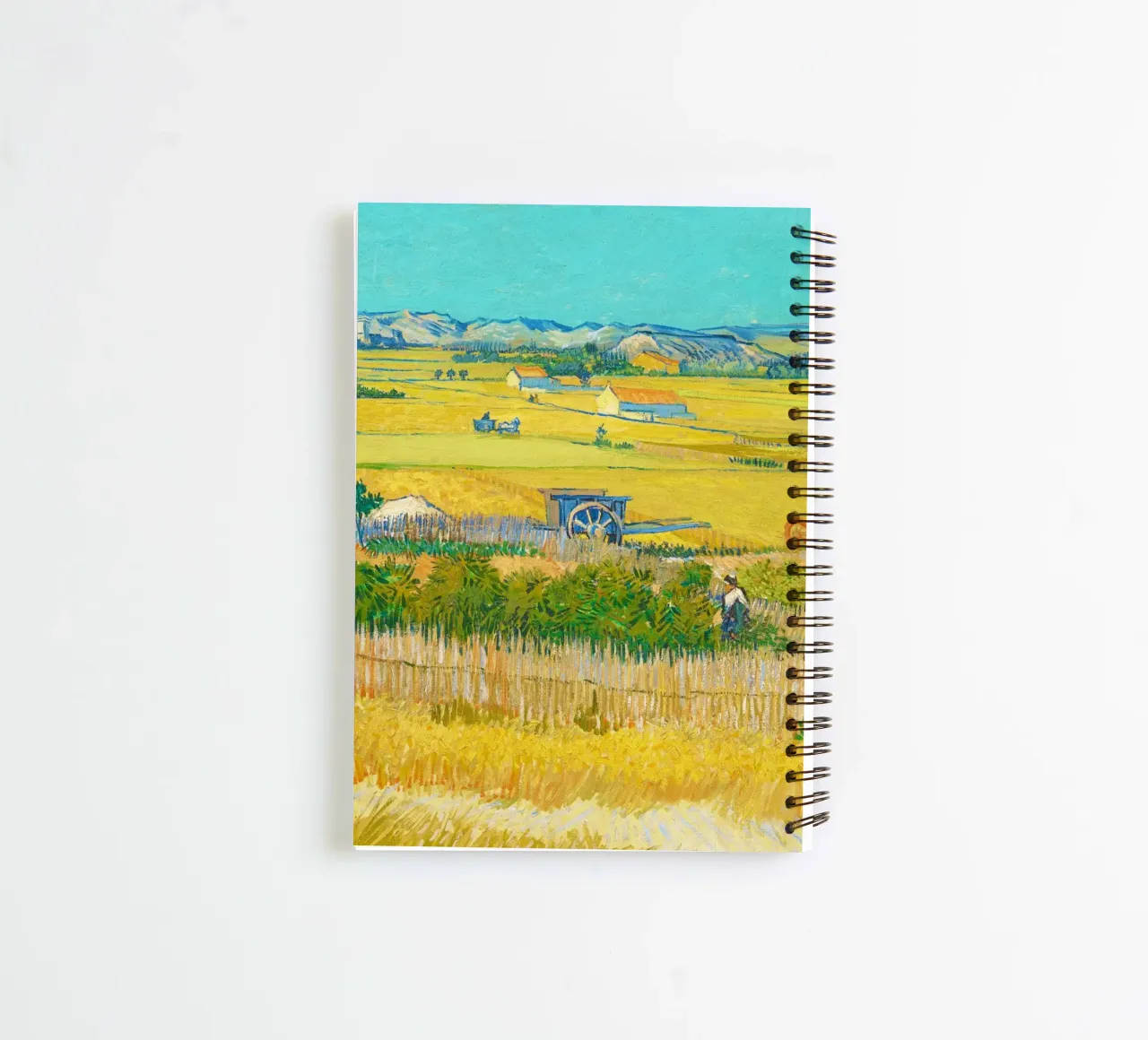The Harvest (June 1888) by Vincent van Gogh spiral notebook by Art History
