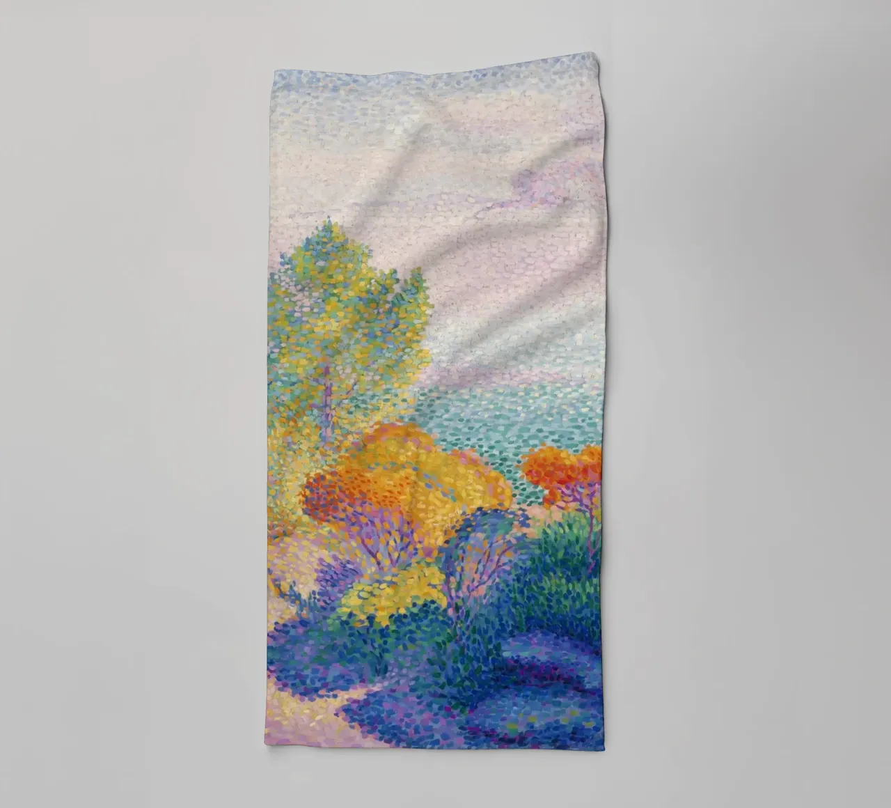 Zwei Frauen am Ufer, Mittelmeer (1896) von Henri-Edmond Handtuch von Art History