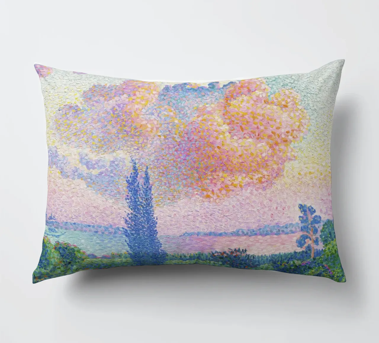 The Pink Cloud (1896) by Henri-Edmond Cross decorative cushion by Art History