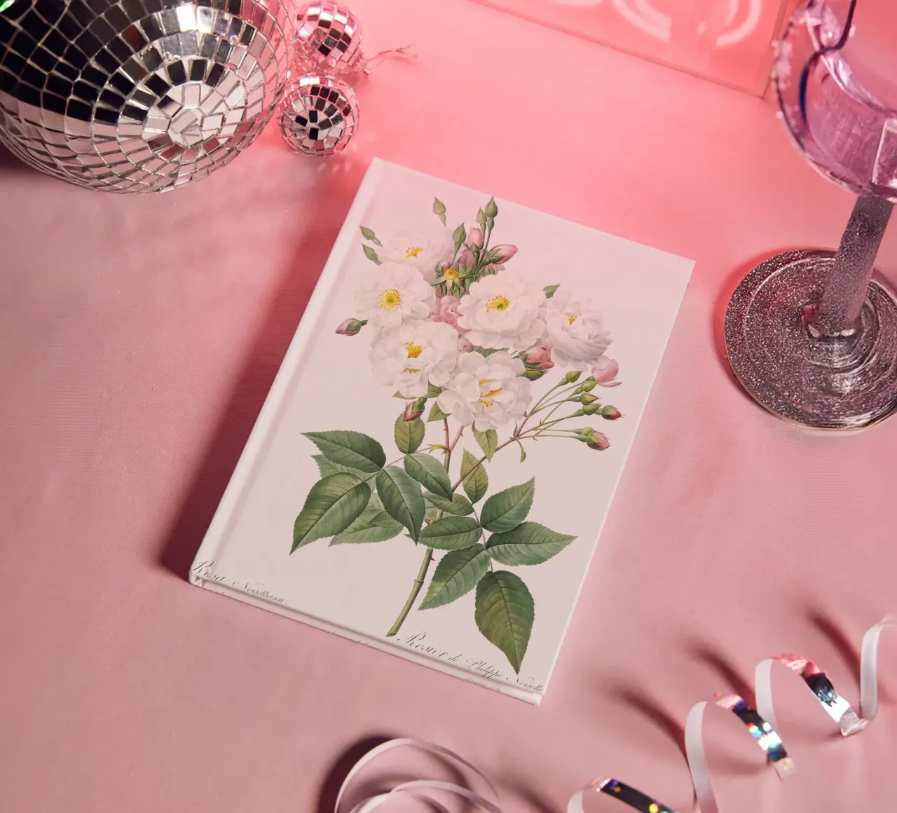 Rosa × noisettiana, also known as the Rose of Philippe Noise notebook by Art History