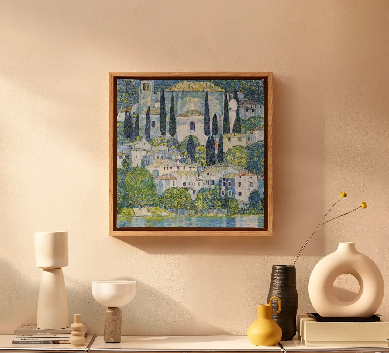 Chiesa di Cassone (1913) di Gustav Klimt tela con Cornice a cassetta da Gustav Klimt ART Prints