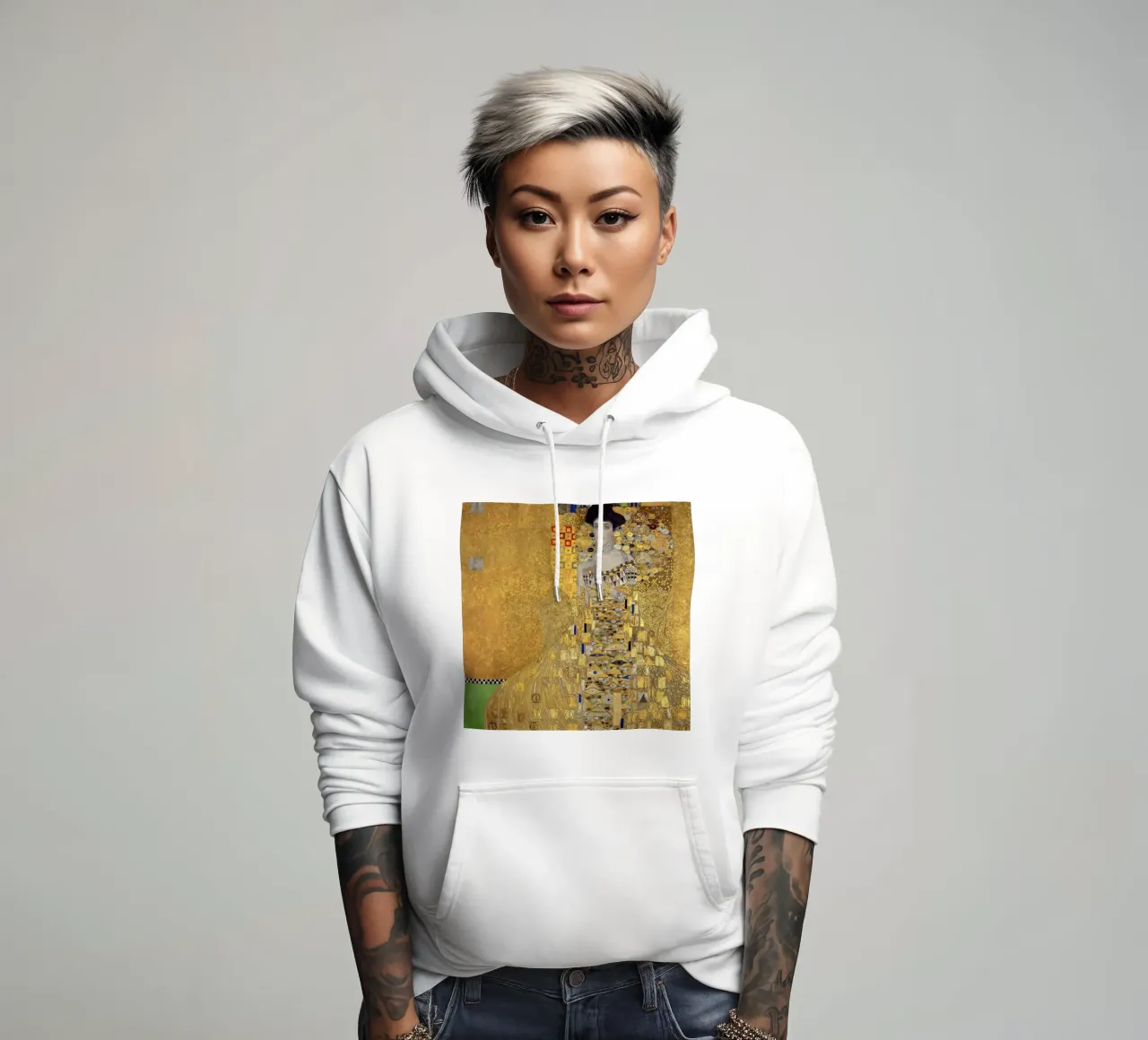 Portrait of Adele Bloch-Bauer I (1907) by Gustav Klimt hoodie by Classic Art Prints