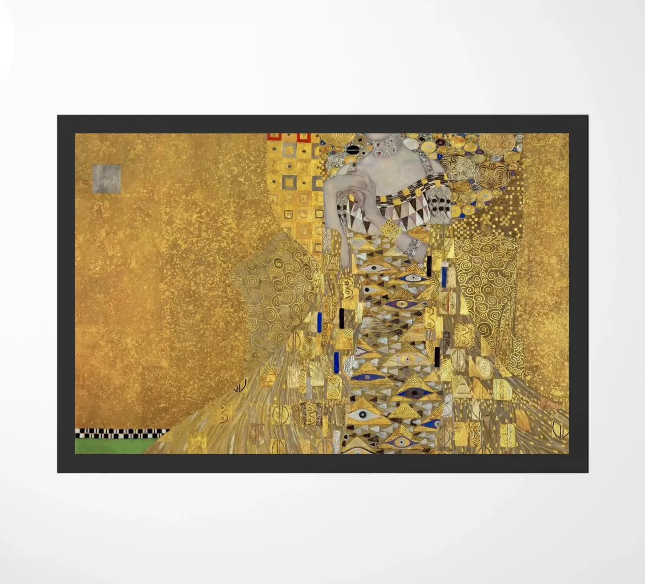 Portrait of Adele Bloch-Bauer I (1907) by Gustav Klimt doormat by Classic Art Prints