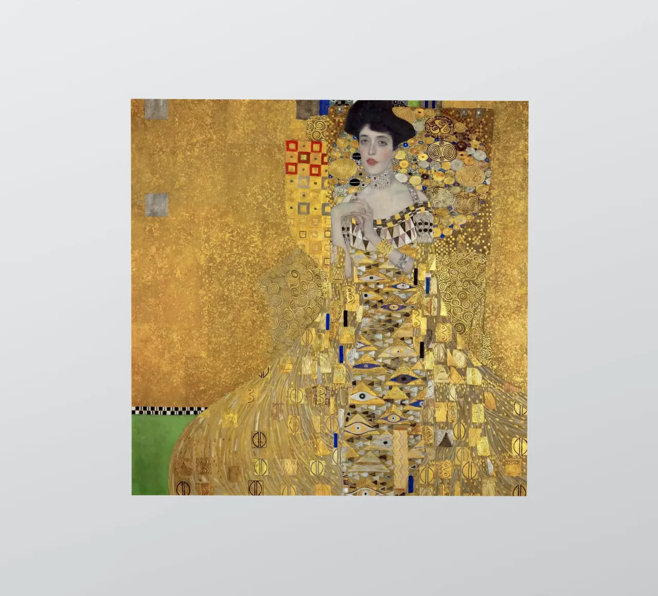 Portrait of Adele Bloch-Bauer I (1907) by Gustav Klimt sticker by Classic Art Prints