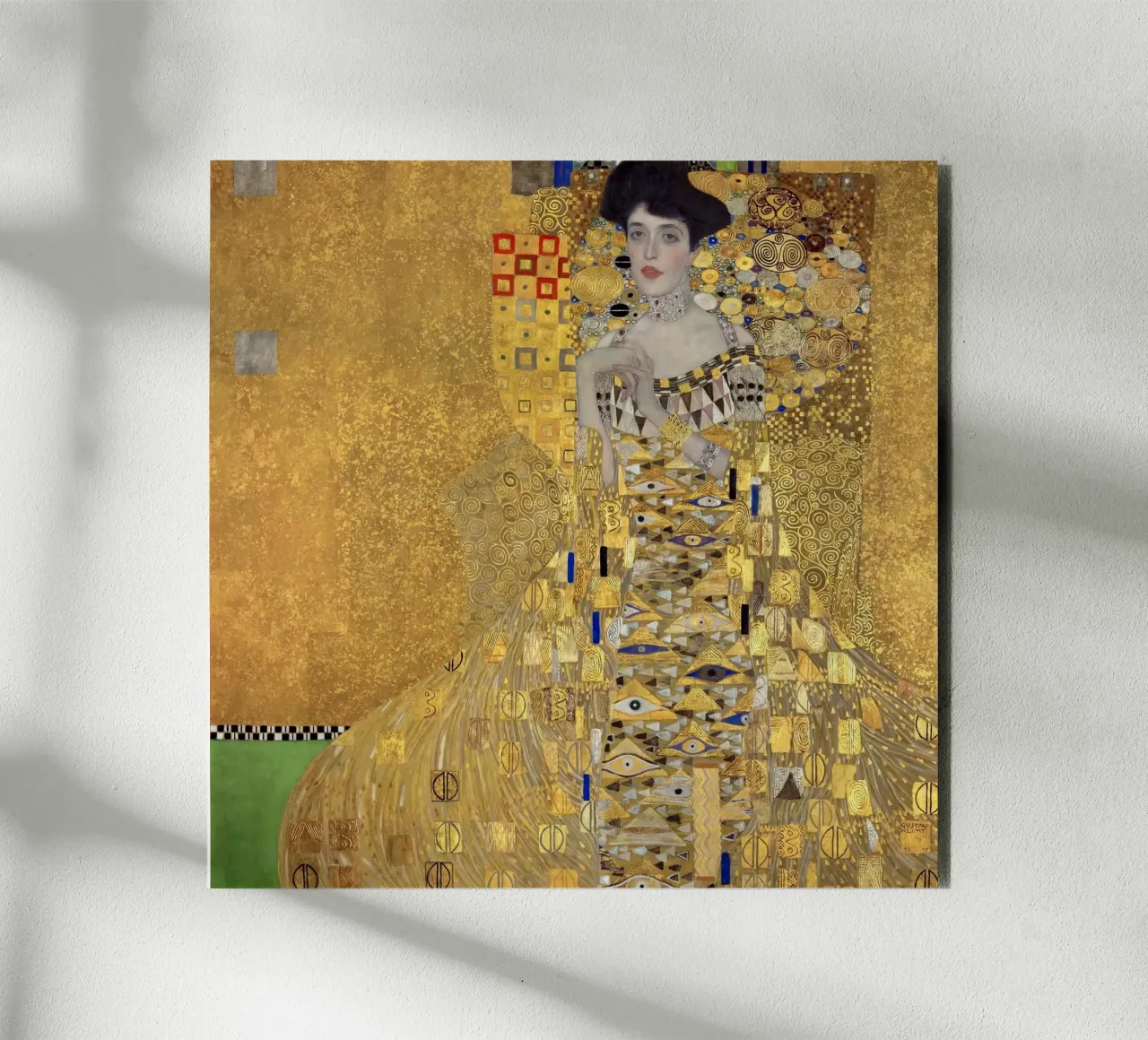 Portrait of Adele Bloch-Bauer I (1907) by Gustav Klimt alu-dibond by Classic Art Prints