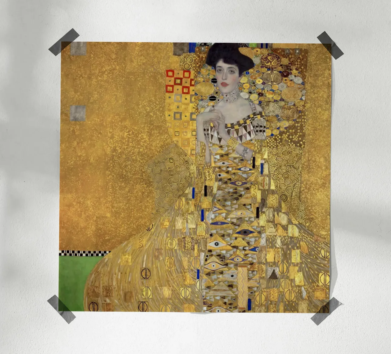 Ritratto di Adele Bloch-Bauer I (1907) di Gustav Klimt poster con telaio in plastica da Classic Art Prints