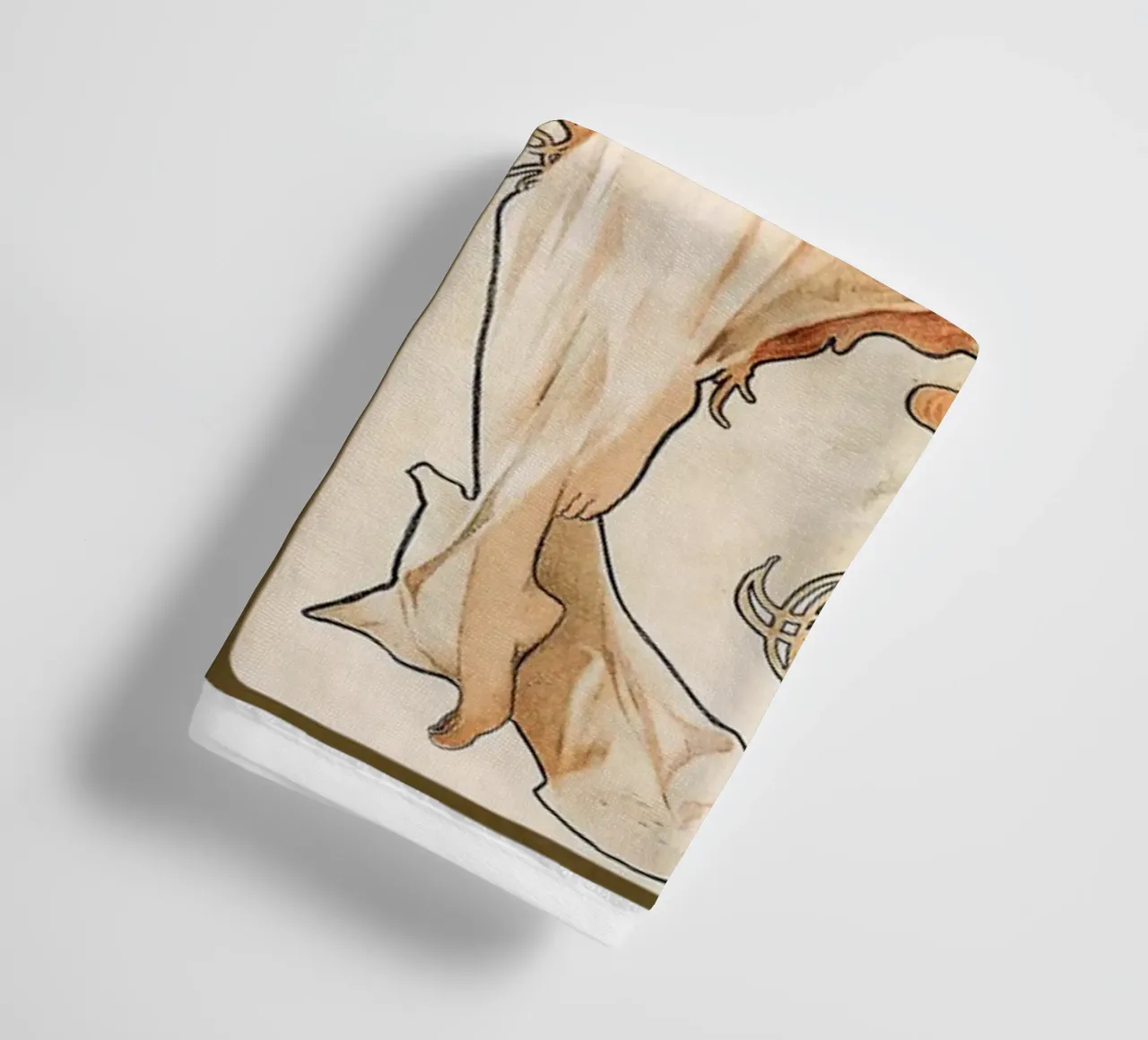 The Seasons (1897) by Alphonse Maria Mucha towel by Classic Art Prints