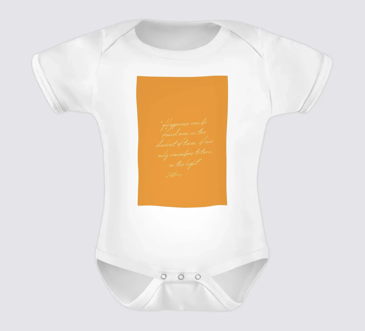 J.K. Rowling Zitat "Mach das Licht an" Poster Kurzarm Babybody von vintagepod
