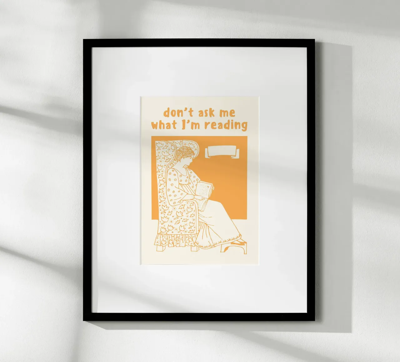 "Póster retro "No me preguntes lo que leo poster de vintagepod