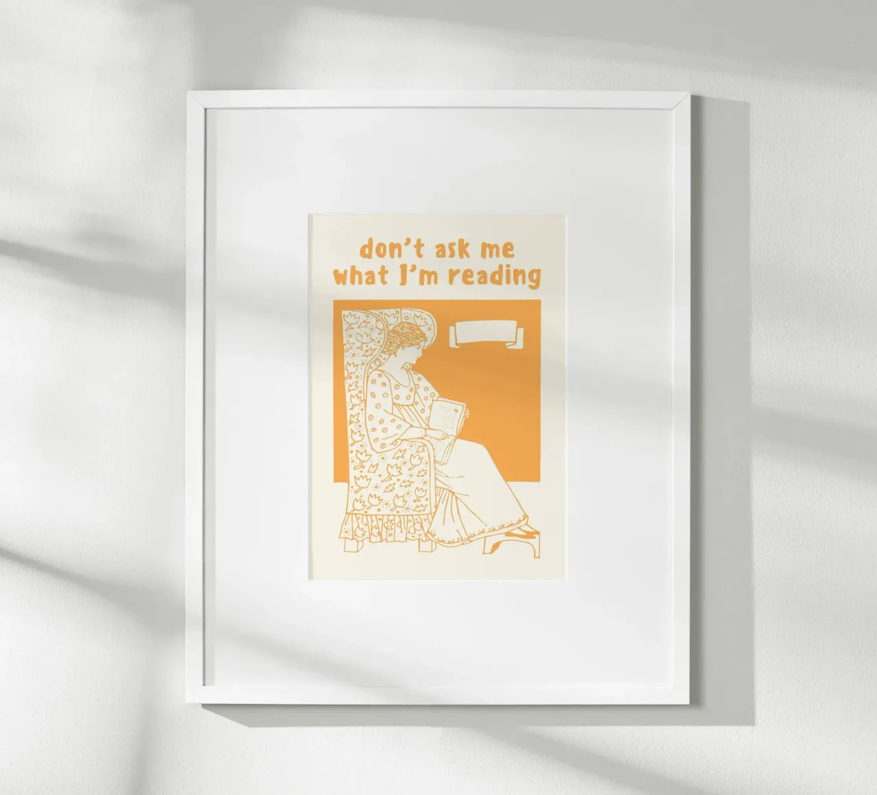 "Póster retro "No me preguntes lo que leo poster de vintagepod