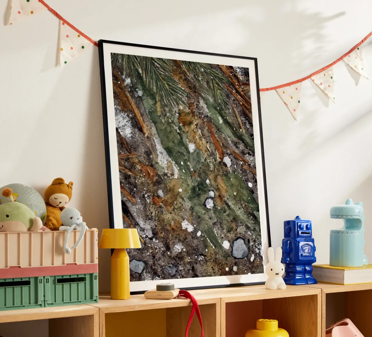Borsone Frost on Pine poster da Luke Wilder Studio
