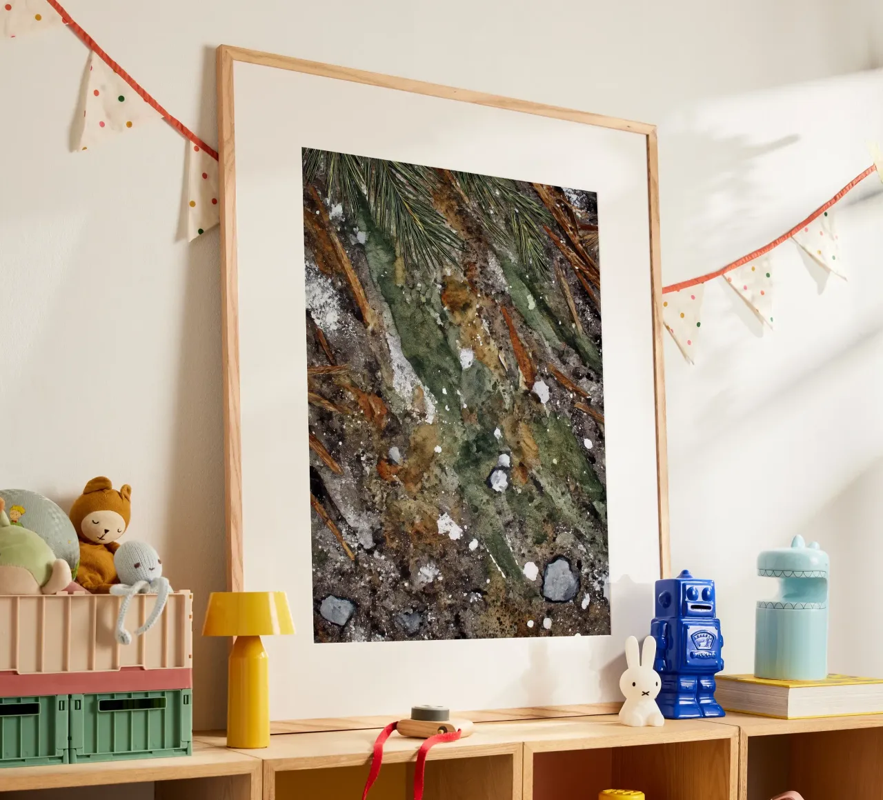 Borsone Frost on Pine poster da Luke Wilder Studio