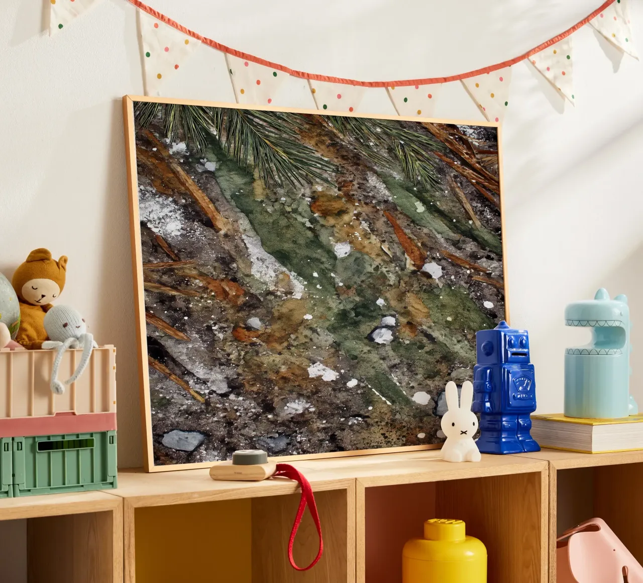 Borsone Frost on Pine poster da Luke Wilder Studio