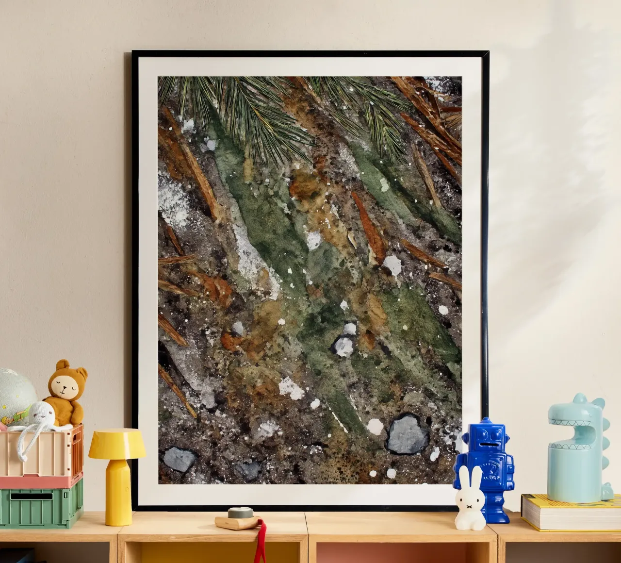 Borsone Frost on Pine poster da Luke Wilder Studio