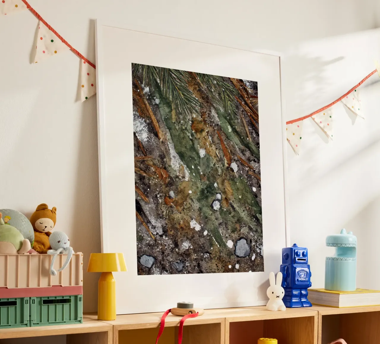 Borsone Frost on Pine poster da Luke Wilder Studio