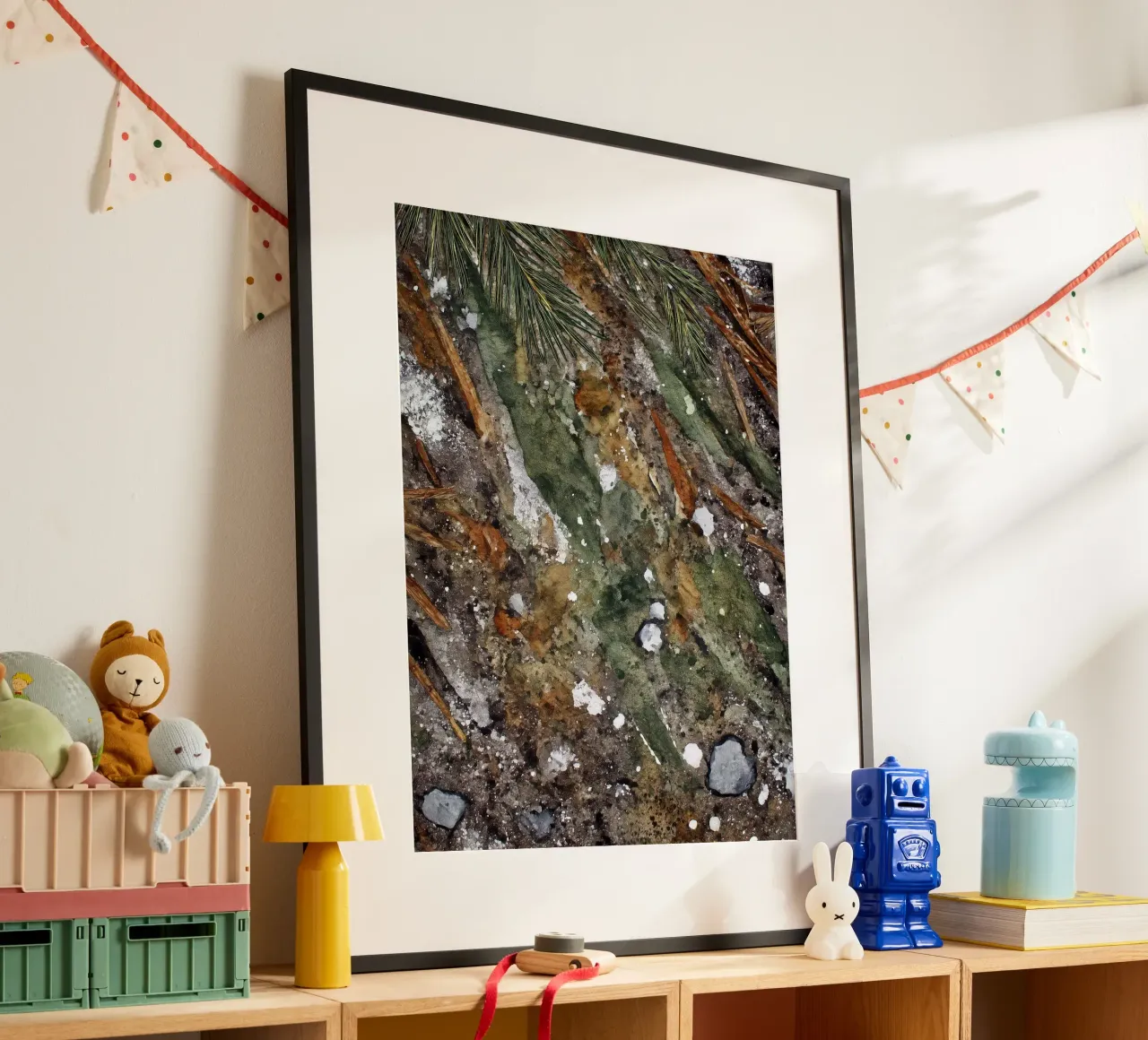 Borsone Frost on Pine poster da Luke Wilder Studio