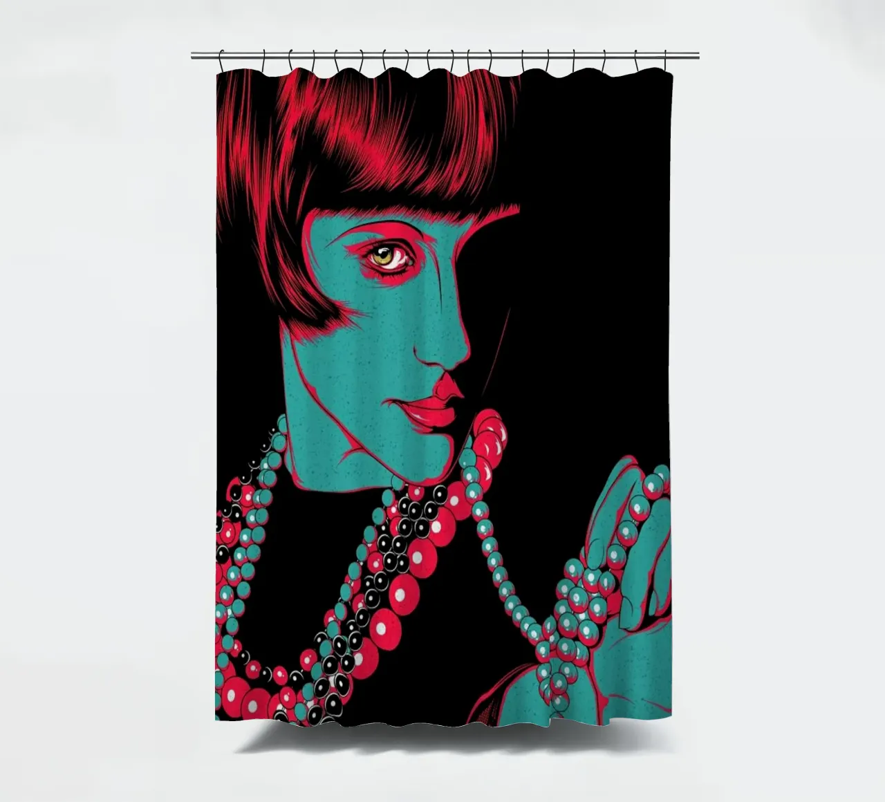 1920 shower curtain by Cranio Dsgn