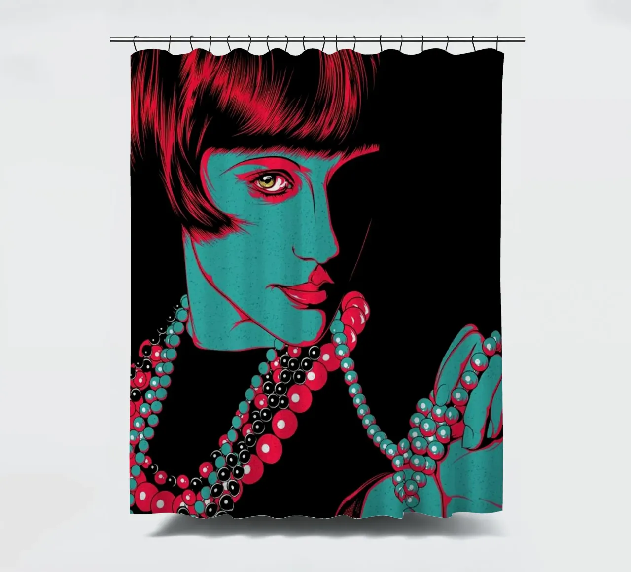 1920 shower curtain by Cranio Dsgn