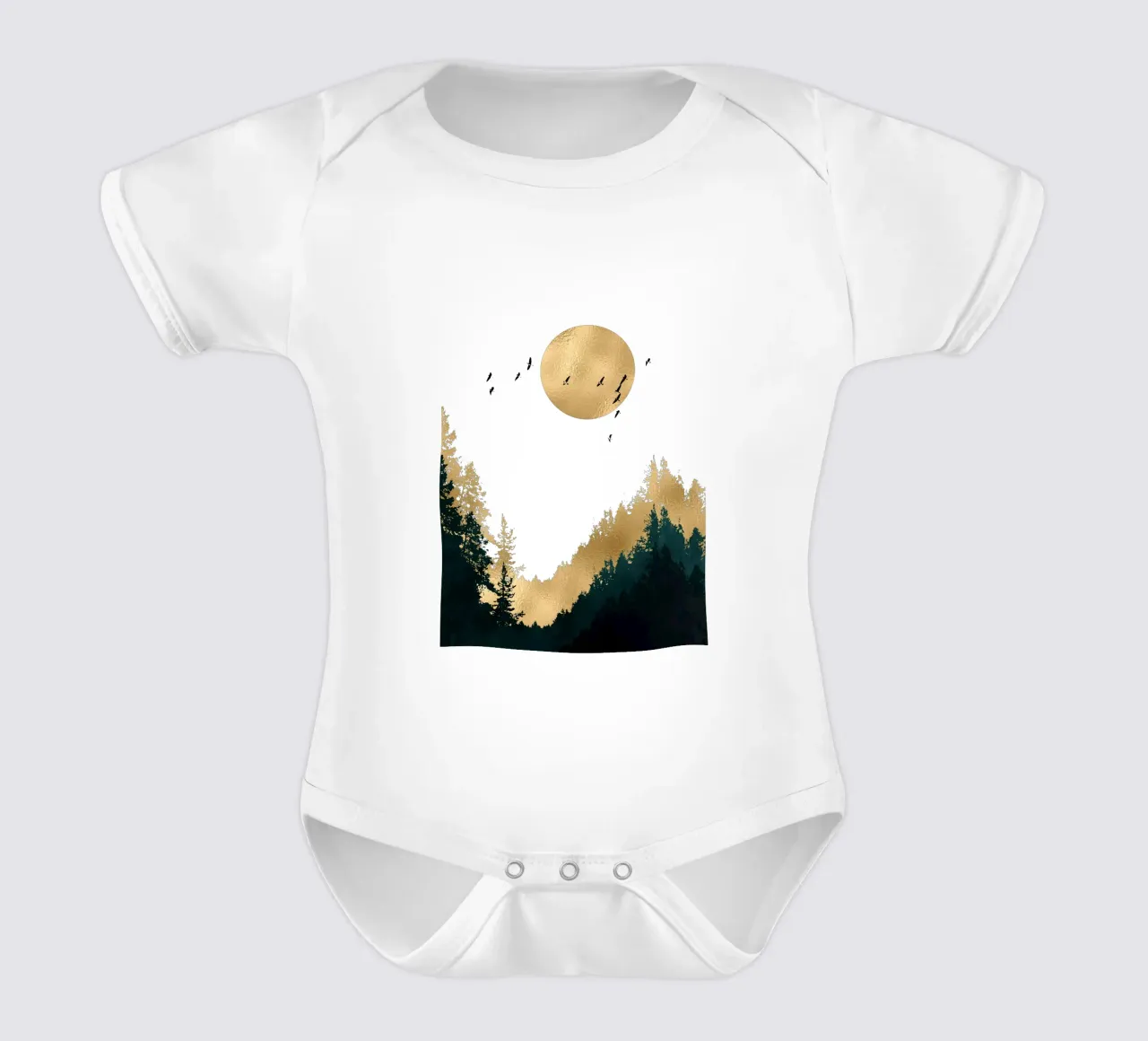GoldMoon body neonato maniche corte da Mia Nissen