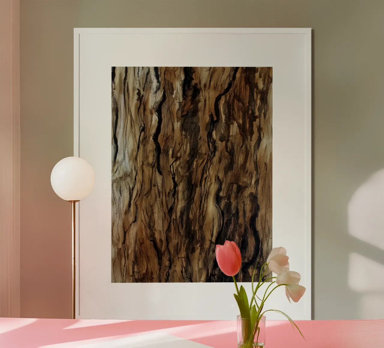 Memoria della corteccia poster con telaio in plastica da Luke Wilder Studio