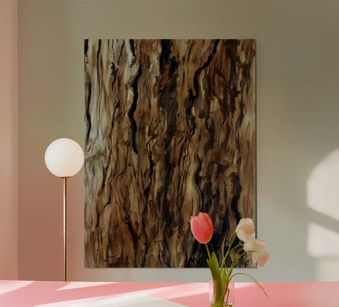 Memoria della corteccia poster con telaio in plastica da Luke Wilder Studio