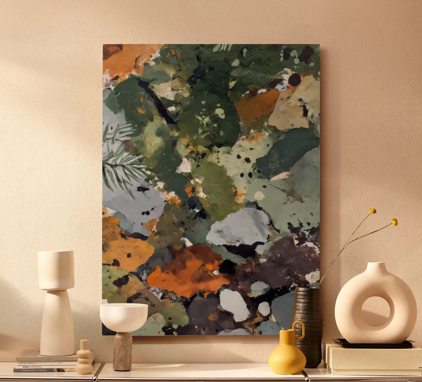 Licheni e leafall pannello forex da Louise Wilder Studio