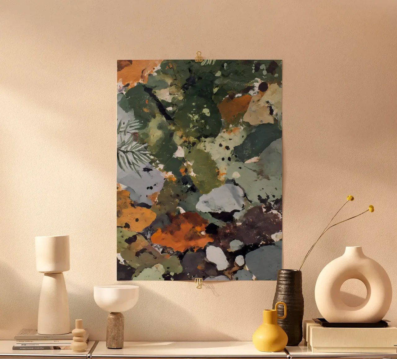 Licheni e leafall poster da Louise Wilder Studio