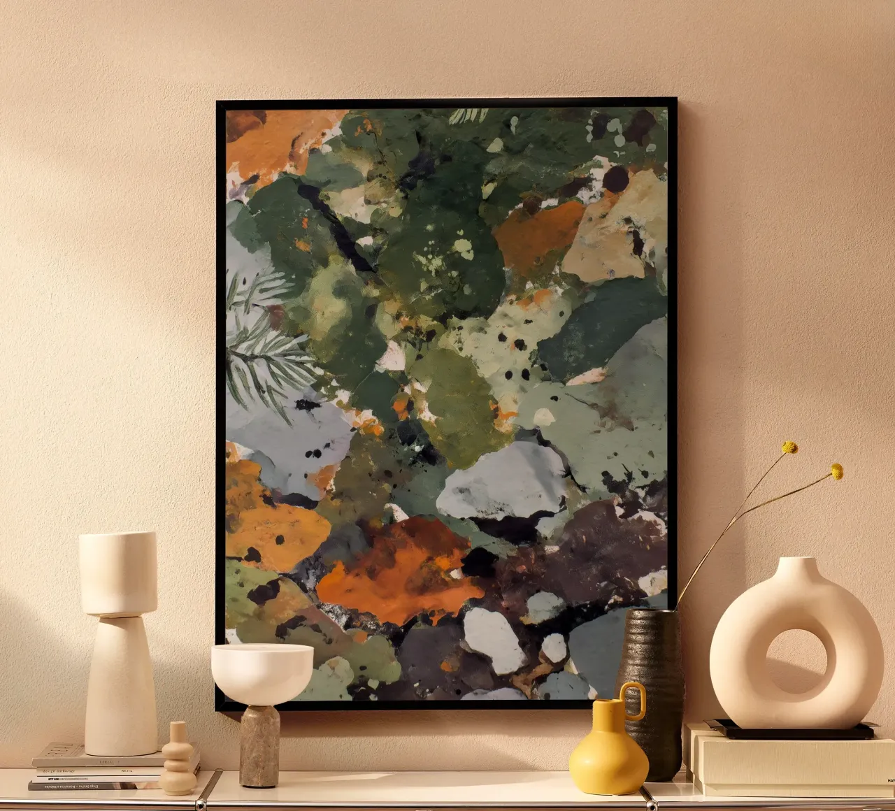 Licheni e leafall poster da Louise Wilder Studio