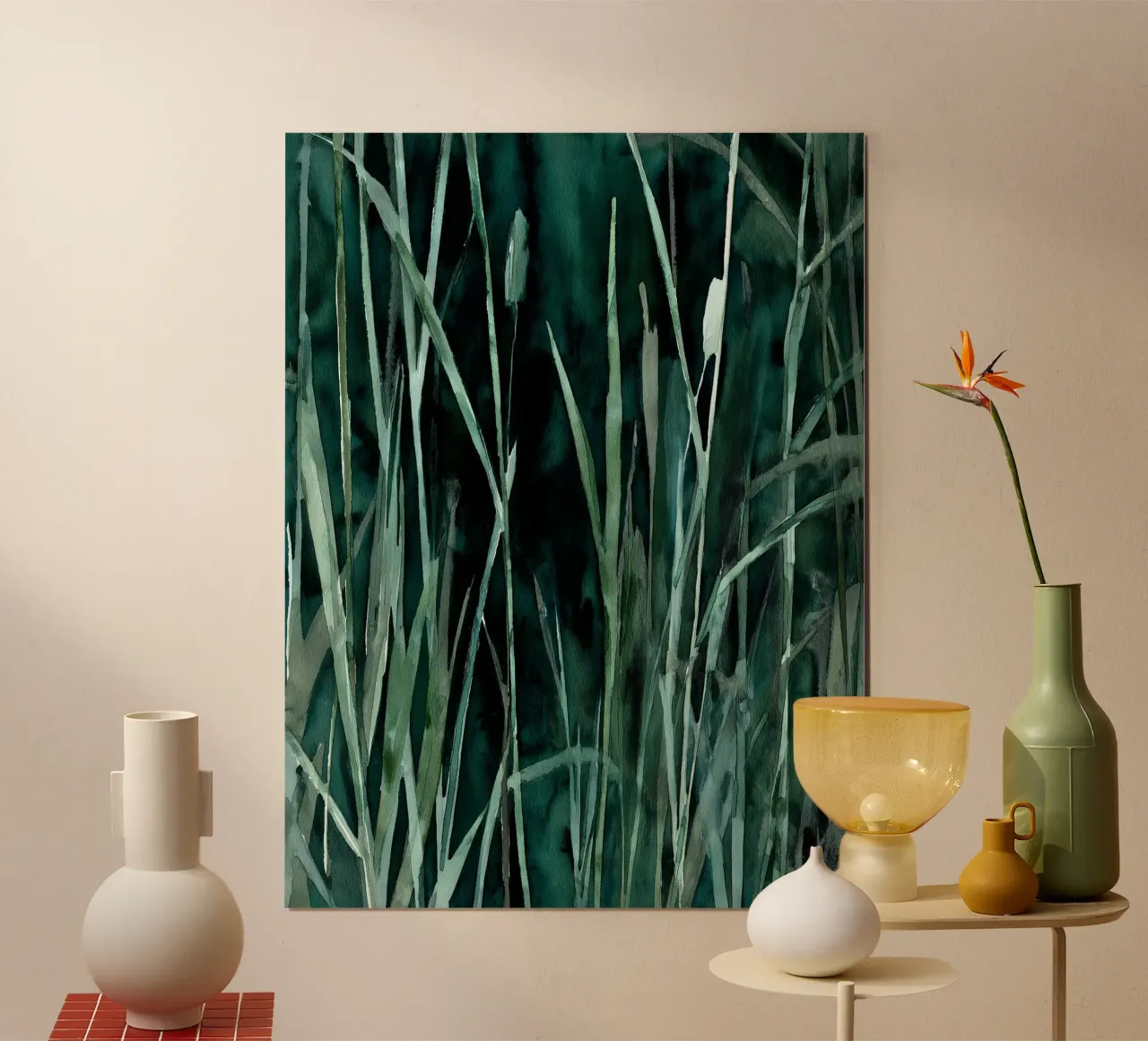Canna del crepuscolo poster con telaio in plastica da Luke Wilder Studio